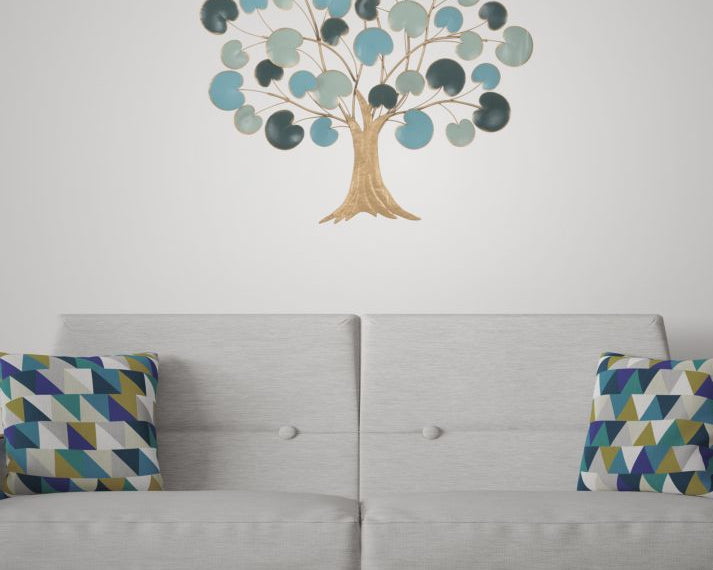 Decorațiune perete metalică Apple, model măr, 89x90 cm Arboteca