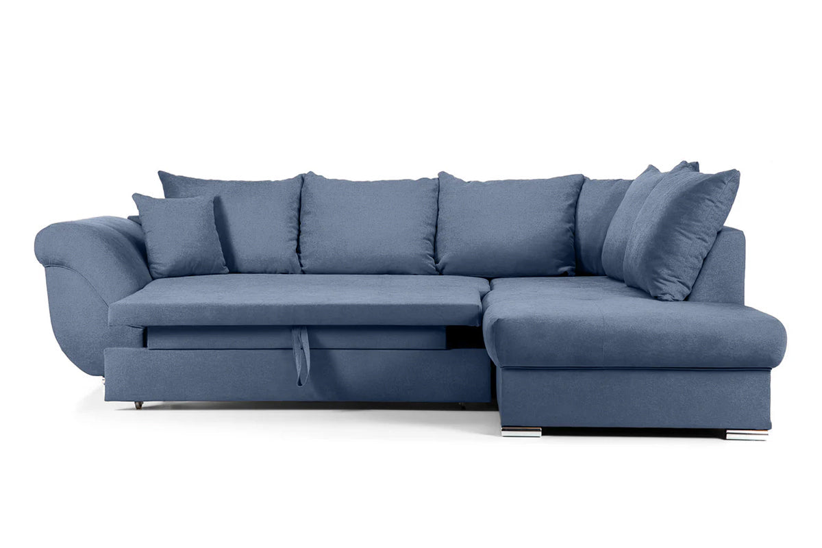 Colțar Extensibil SANTOS, variante stânga/dreapta, 295x215x80 cm, Prestigehome.ro, #color_Albastru-inchis-enjoy