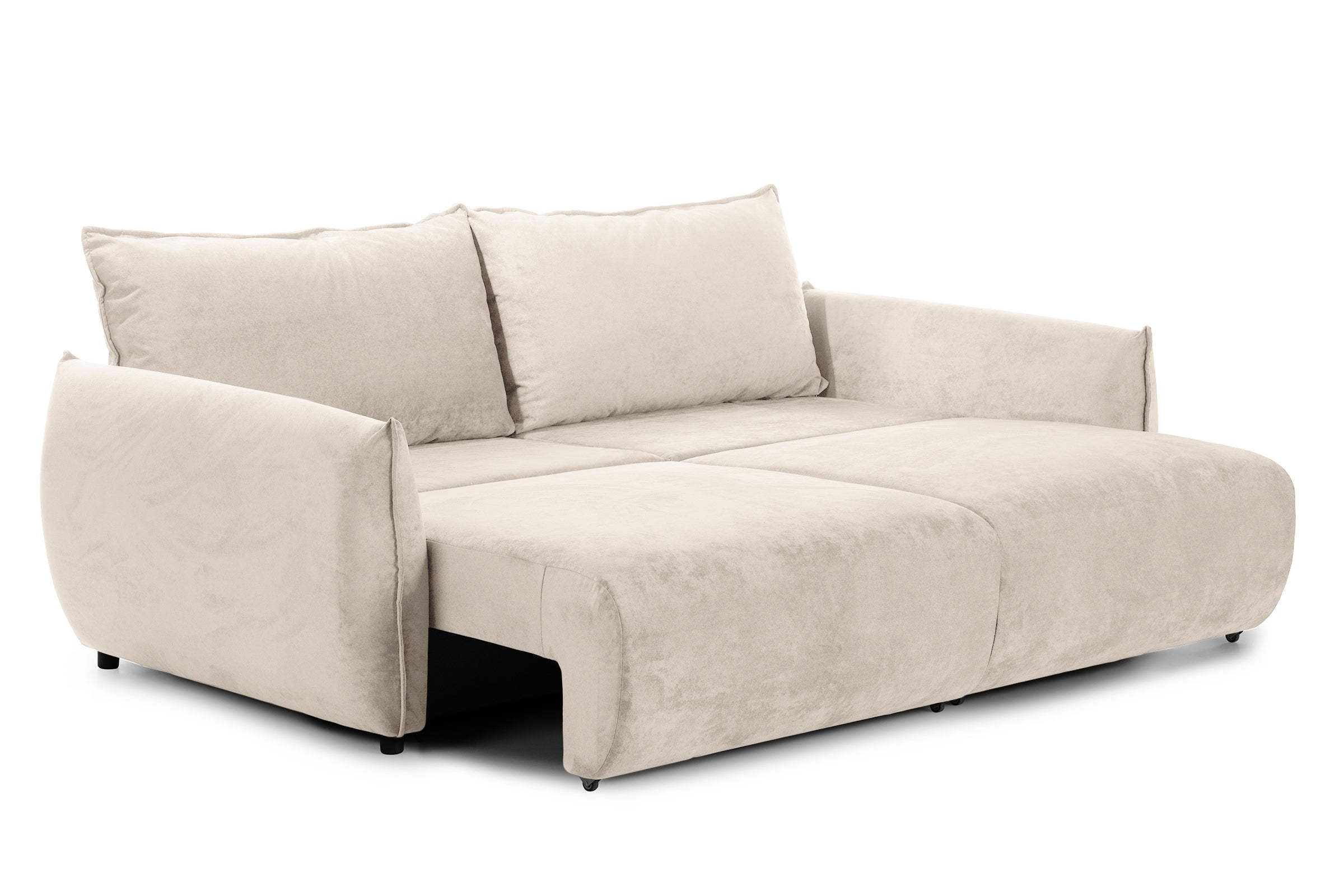 Canapea Extensibilă 3 locuri OSAKA, cu ladă depozitare, 238x110x90 cm #color_Bej-Havana