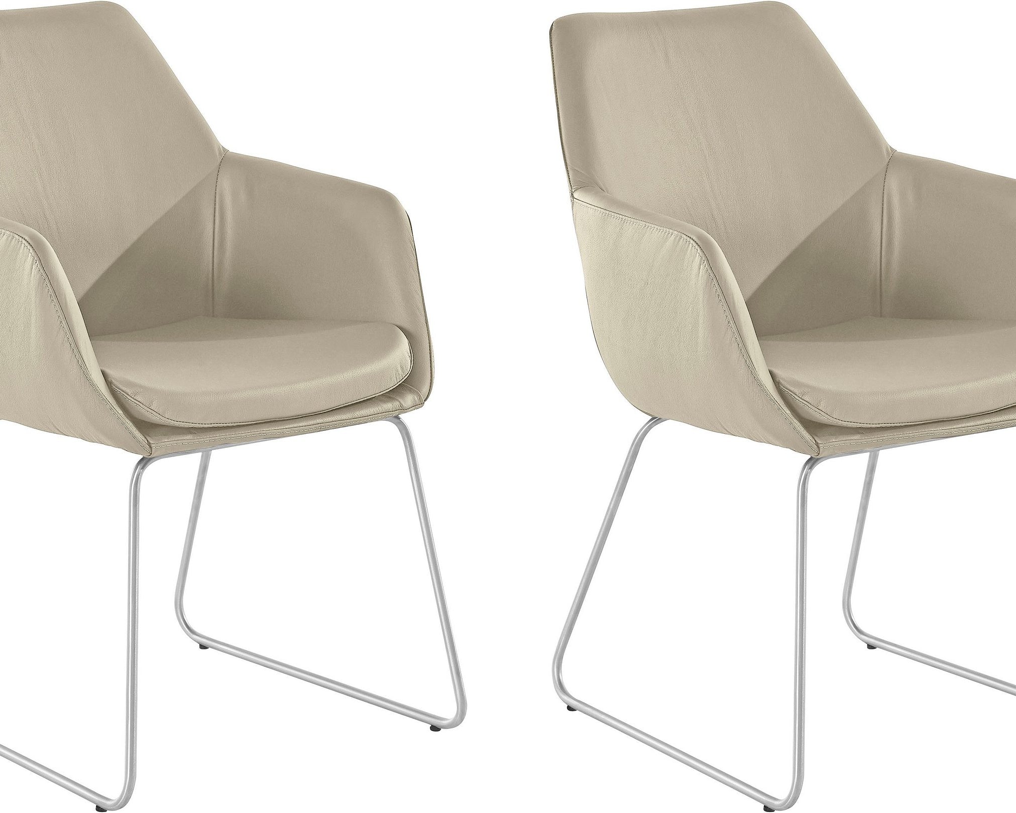 Set de două scaune Helsinki, piele naturală Arboteca