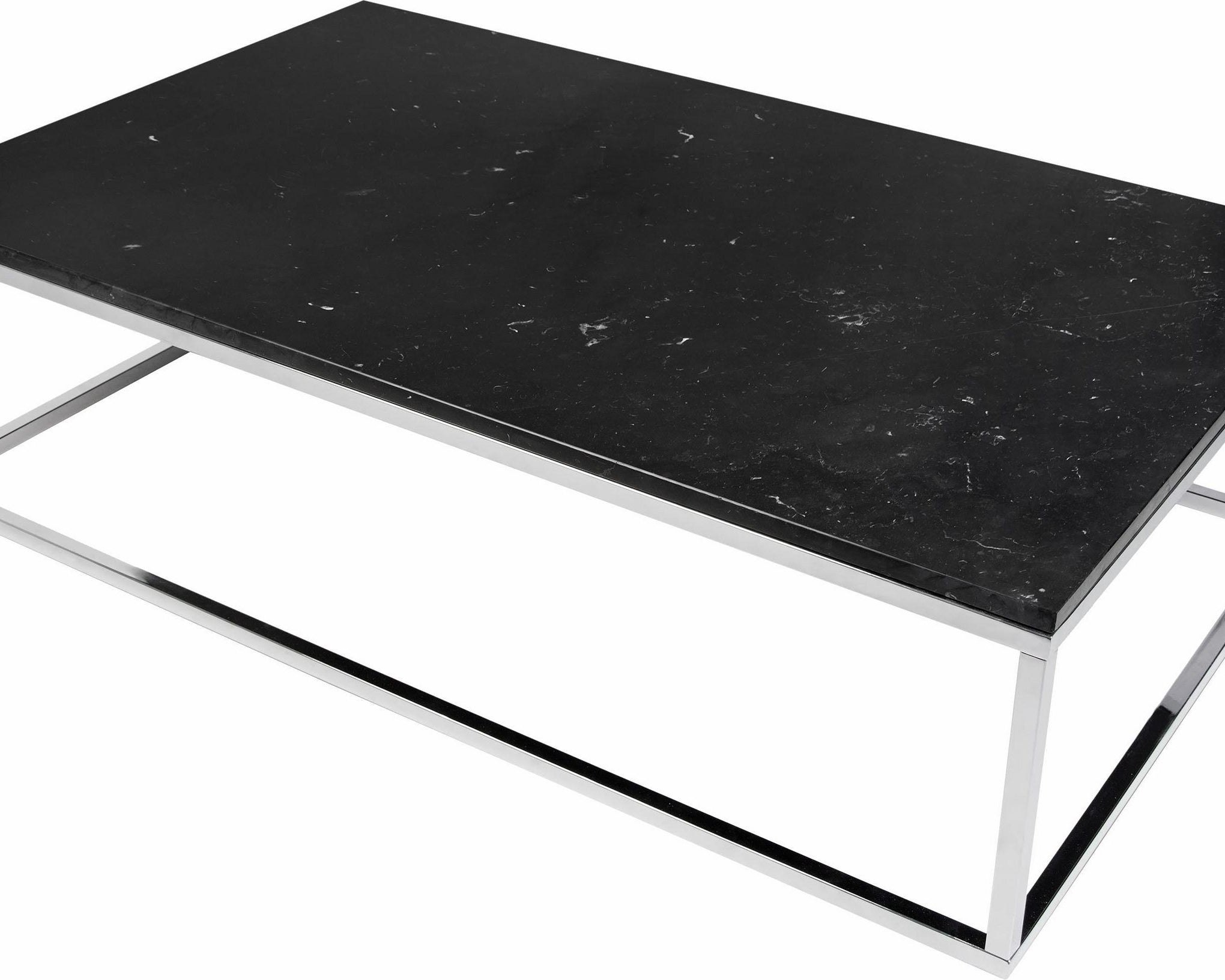 Măsuță de cafea Prerie 120 cm, blat marmură, negru Arboteca
