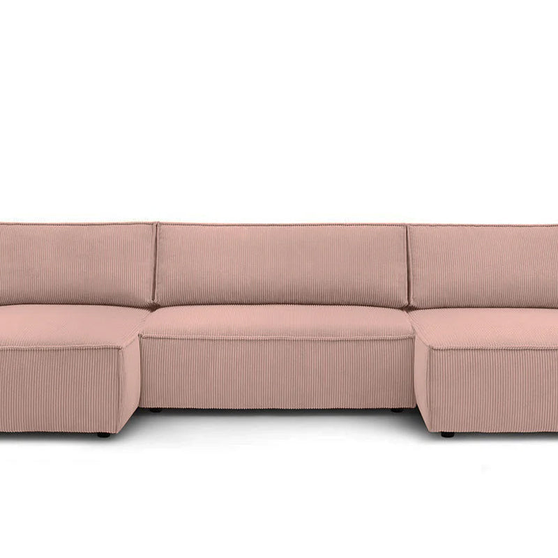 Colțar in formă de U Extensibil FIORD, cu ladă de depozitare, 356x142x83cm