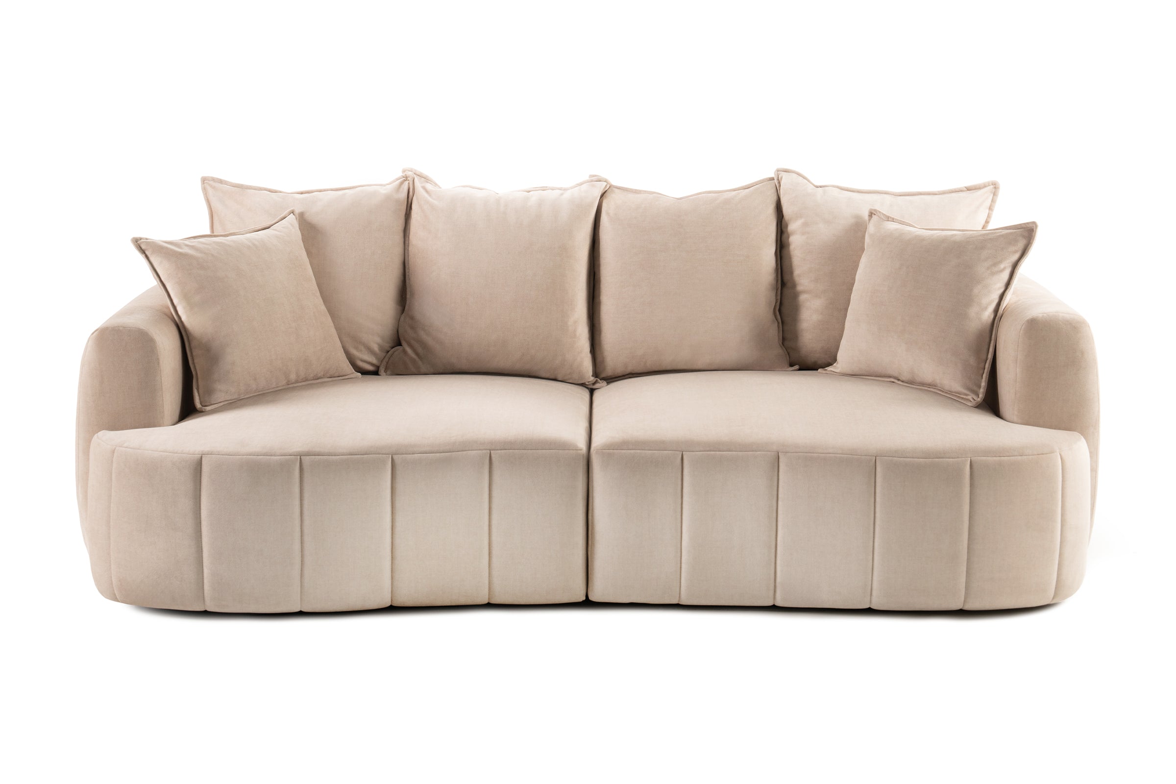 Canapea Extensibilă 3 locuri SAMBA, cu 2 lăzi depozitare, 242x127x90 cm, #Color_Bej-Vogue