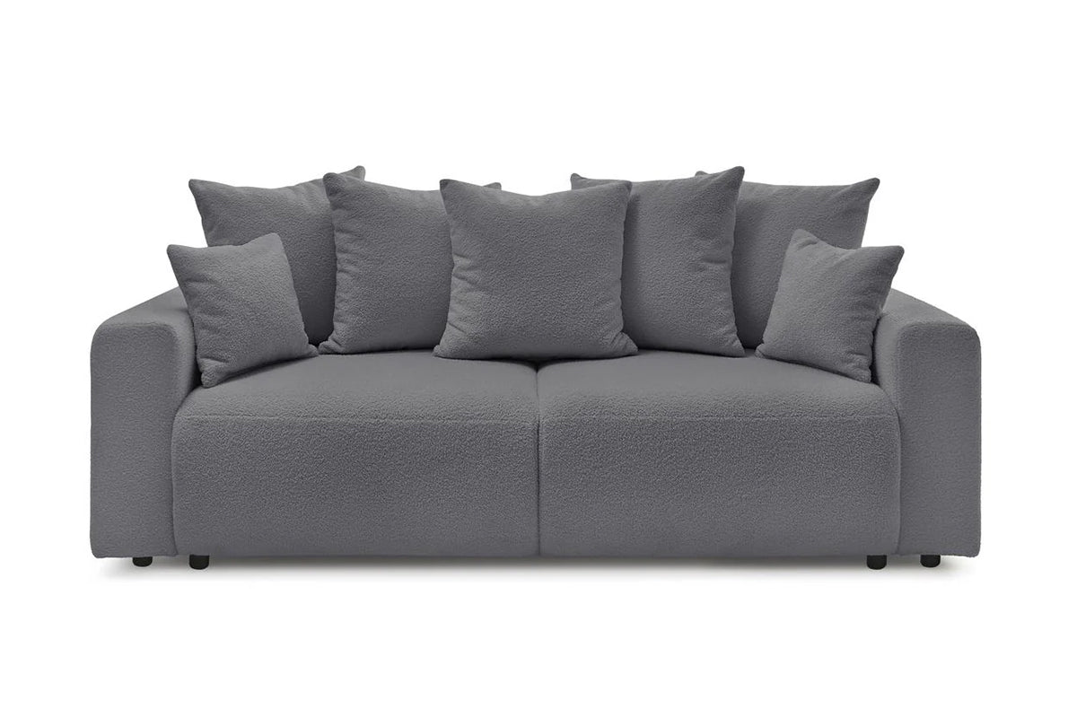 Canapea Extensibilă 3 locuri LIVIGNO, cu ladă de depozitare, 235x93x100 cm Gri-Inchis-Anthology Prestige Home
