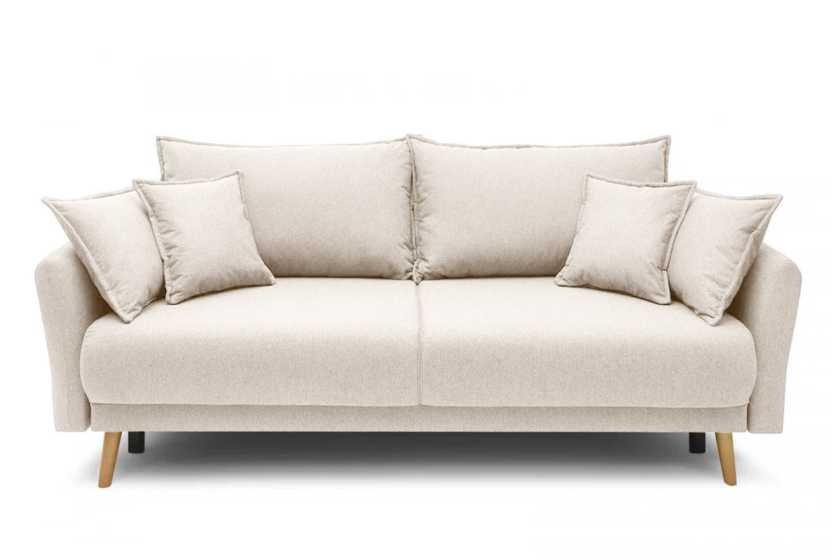 Canapea Extensibilă 3 locuri JULIET, cu ladă de depozitare, 215x88x95 cm Crem-Loft Prestige Home