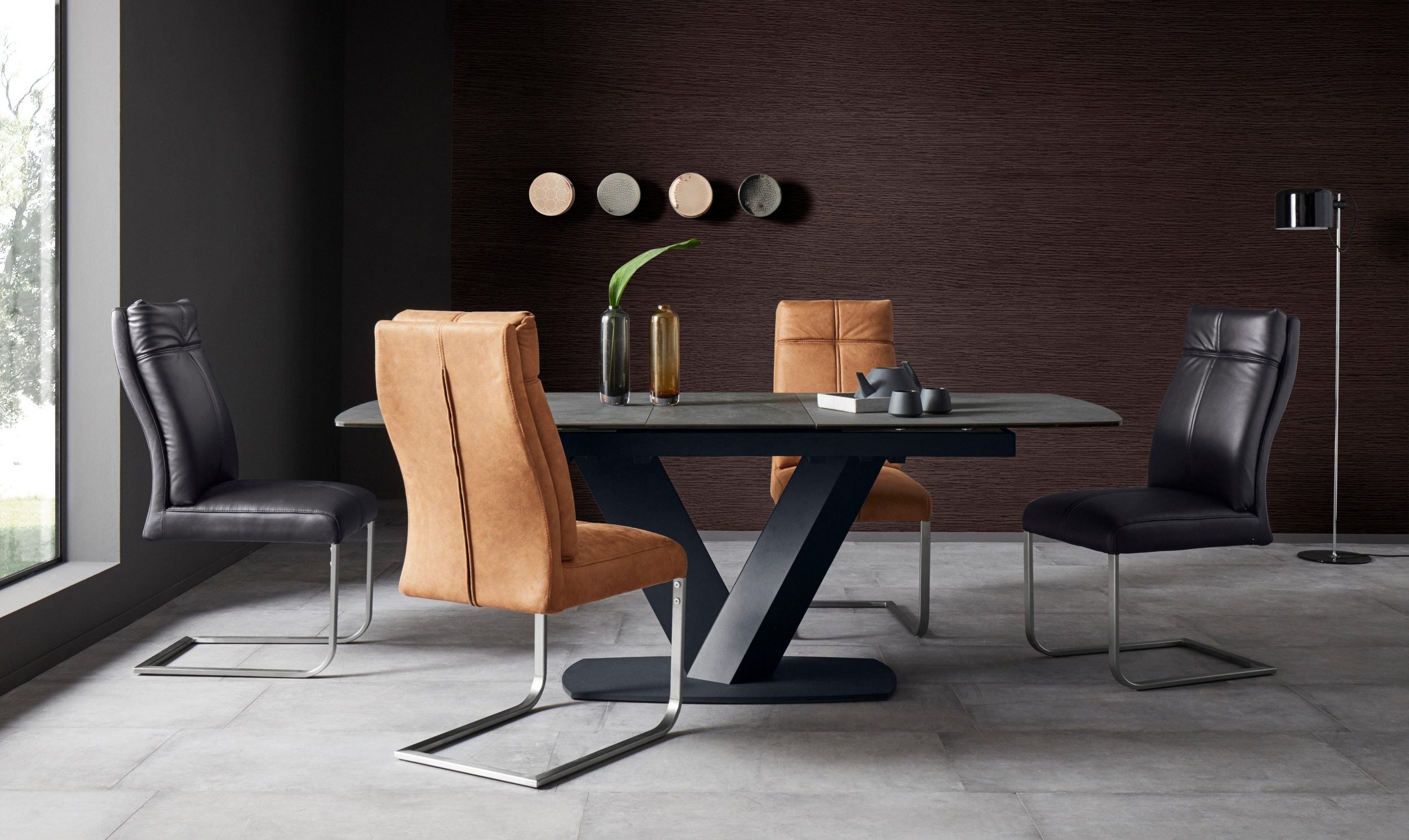 Set de 2 scaune tapițate Luanda Arboteca