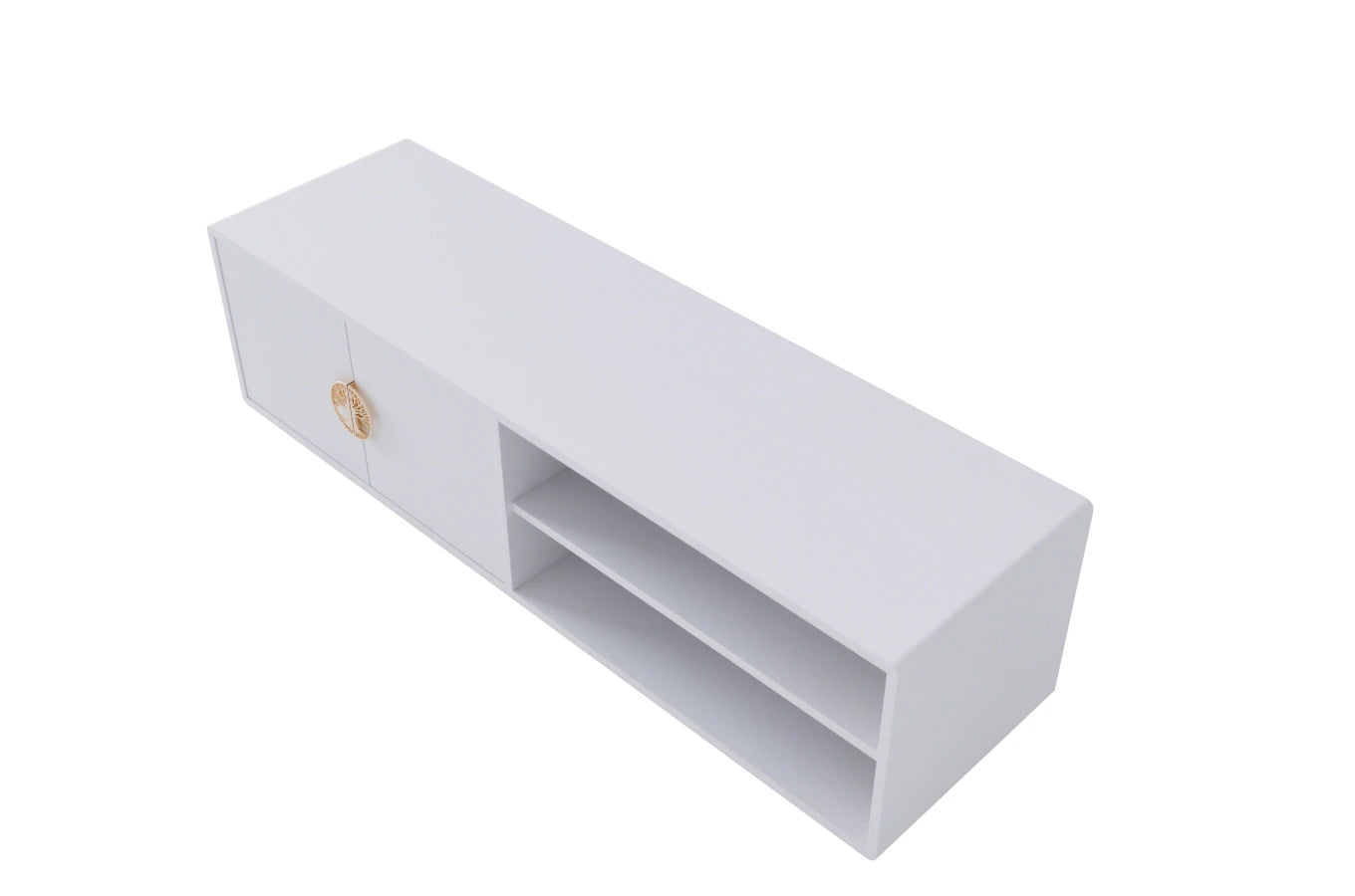 Comoda TV Lotus, Alb, 139 cm Arboteca