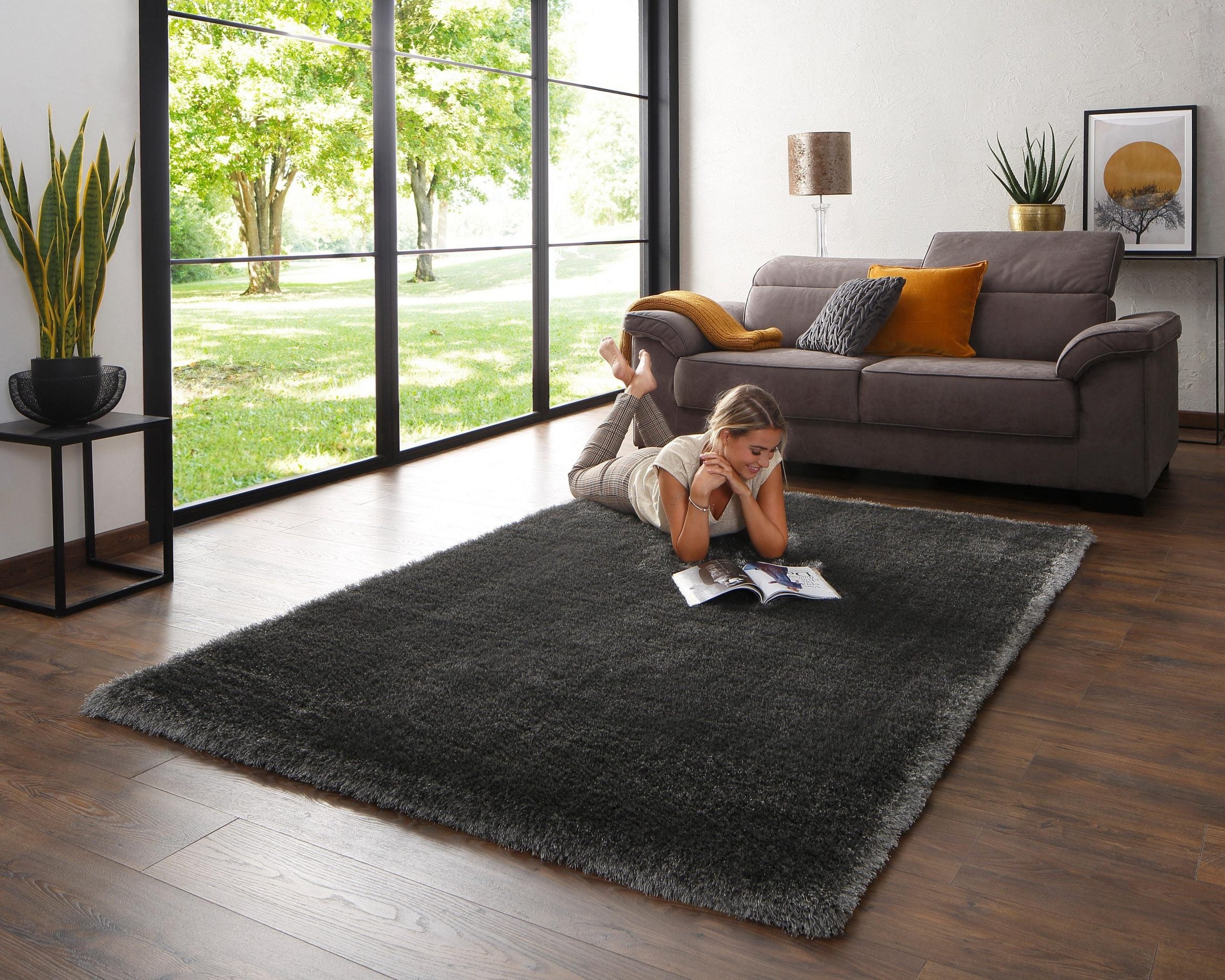 Covor Mikro Soft Super, fir înalt și moale, 160 x 230 cm Arboteca
