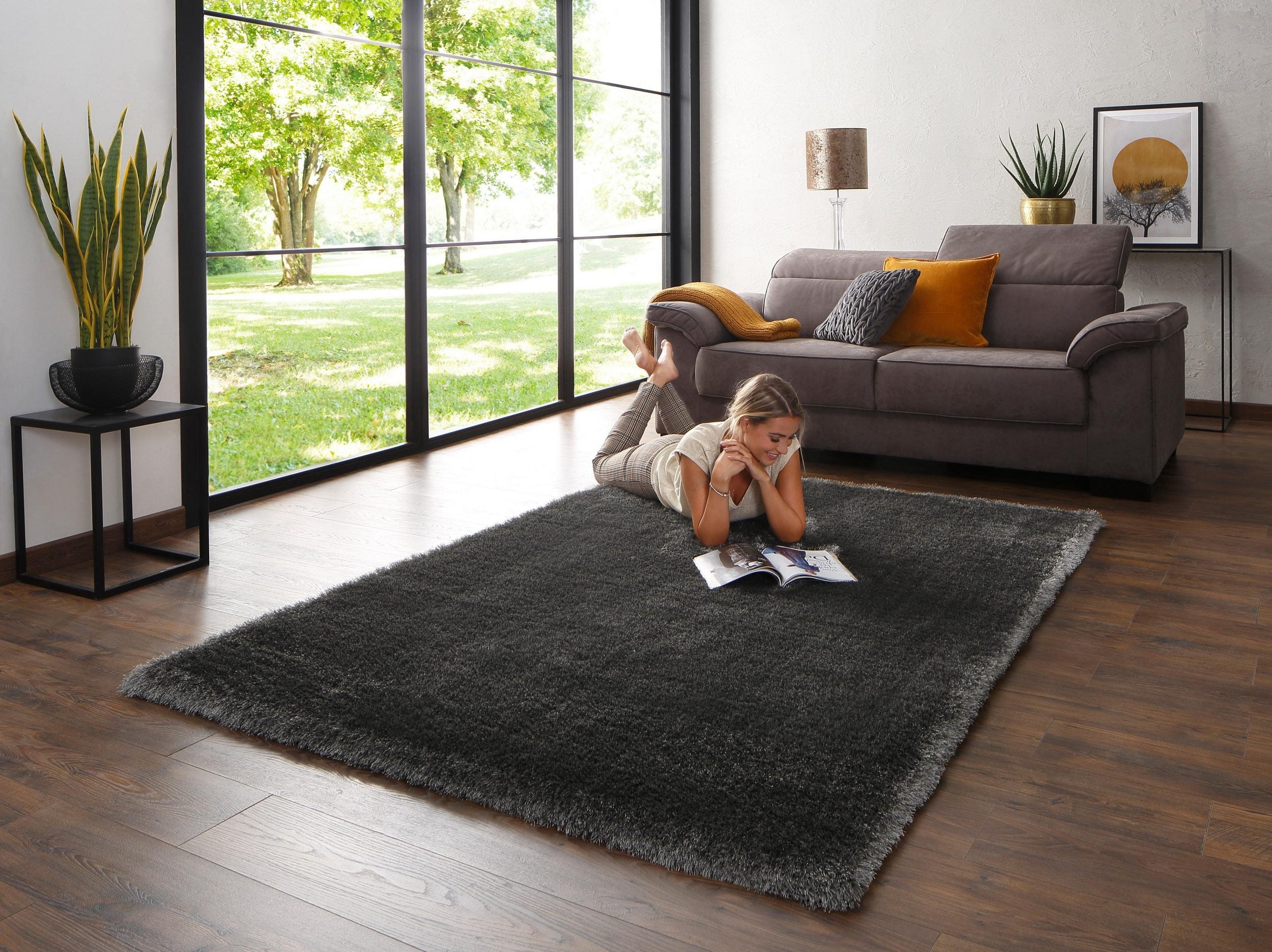 Covor Mikro Soft Super, fir înalt și moale, 160 x 230 cm Arboteca