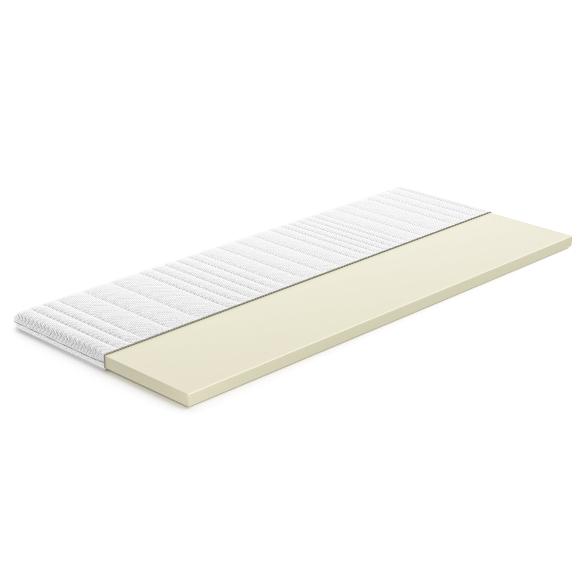 Topper saltea Memory 4 cm, cu spumă memory, husă antialergică și lavabilă, Grosime: 5 cm - Prestige Home