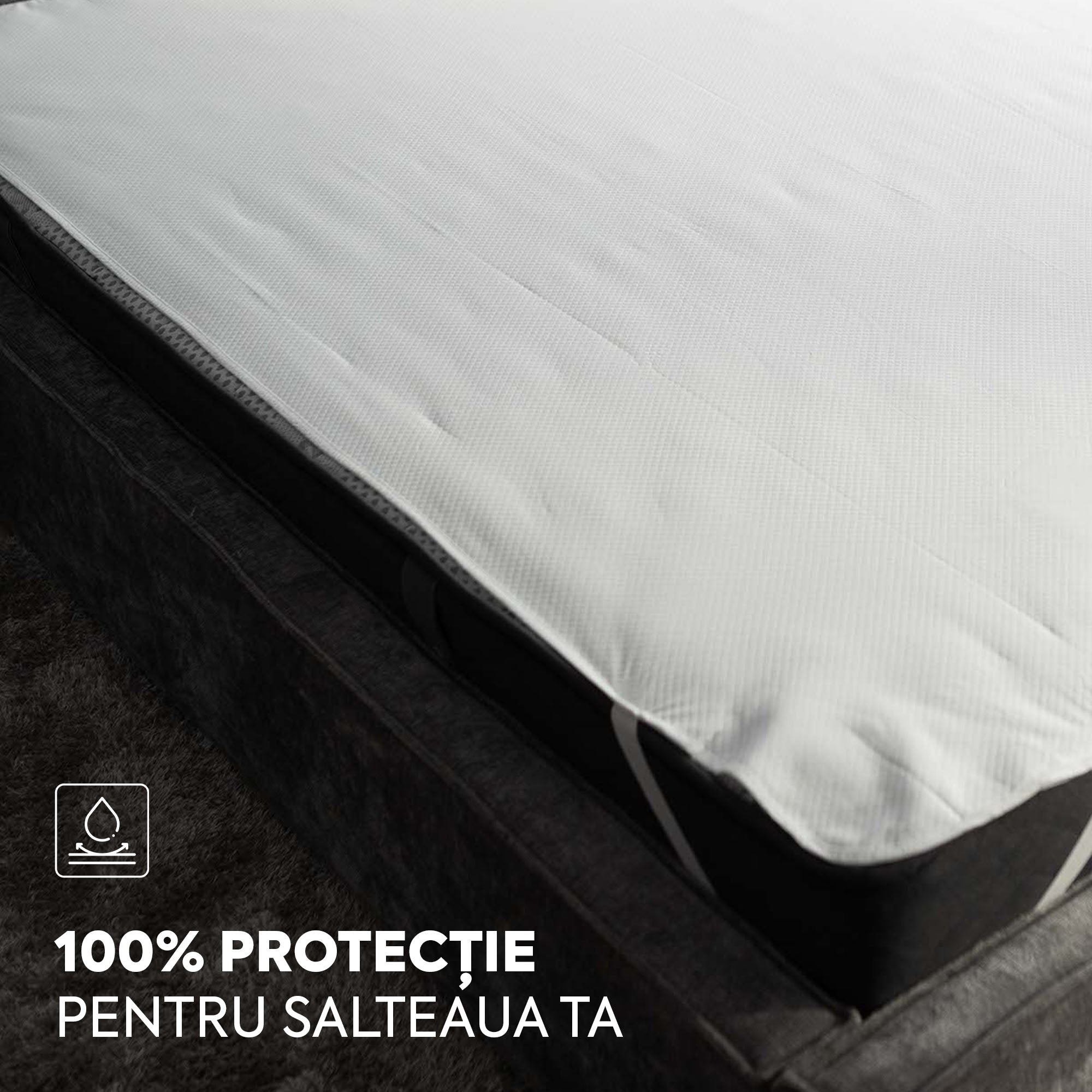 Protecție pentru saltea, 100% impermeabilă, husă din microfibră-Protecție Saltea-Prestige Home-90x200 cm-Prestige Home