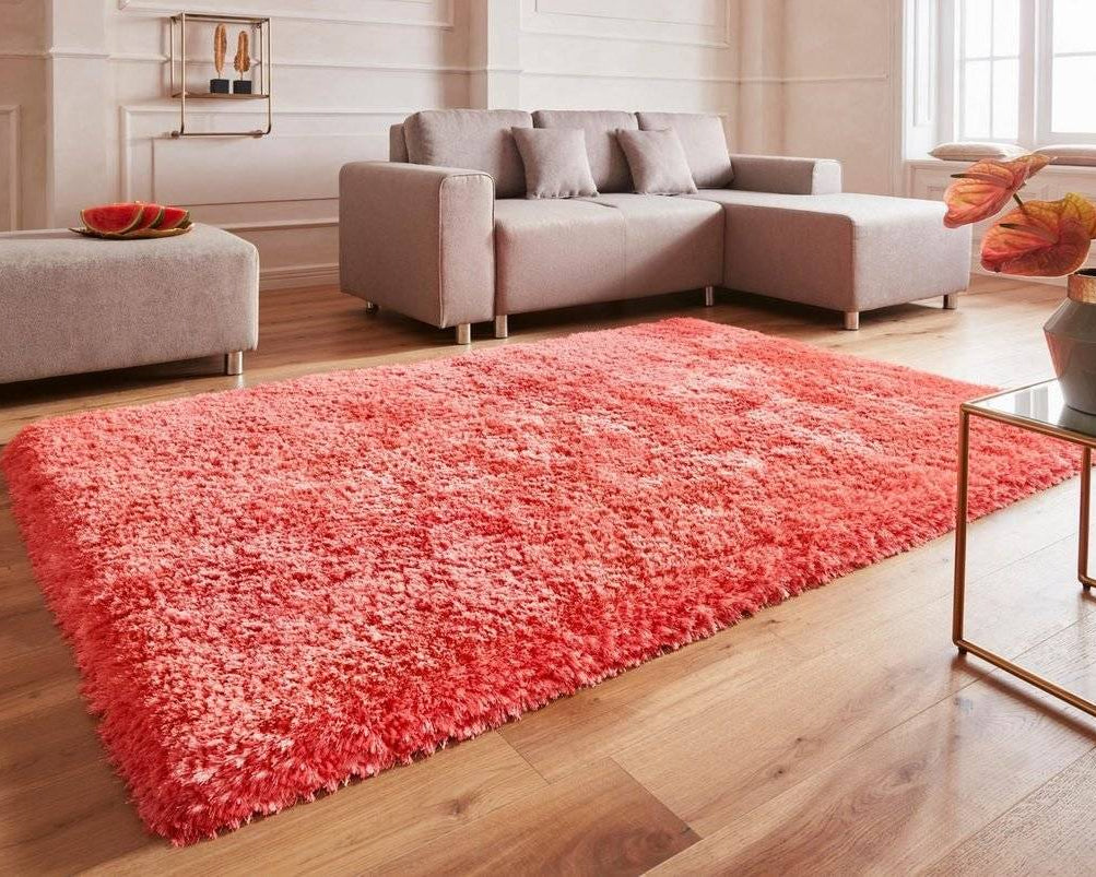 Covor Shaggy Micro exclusiv, fir înalt, corai, 300 x 400 cm Arboteca