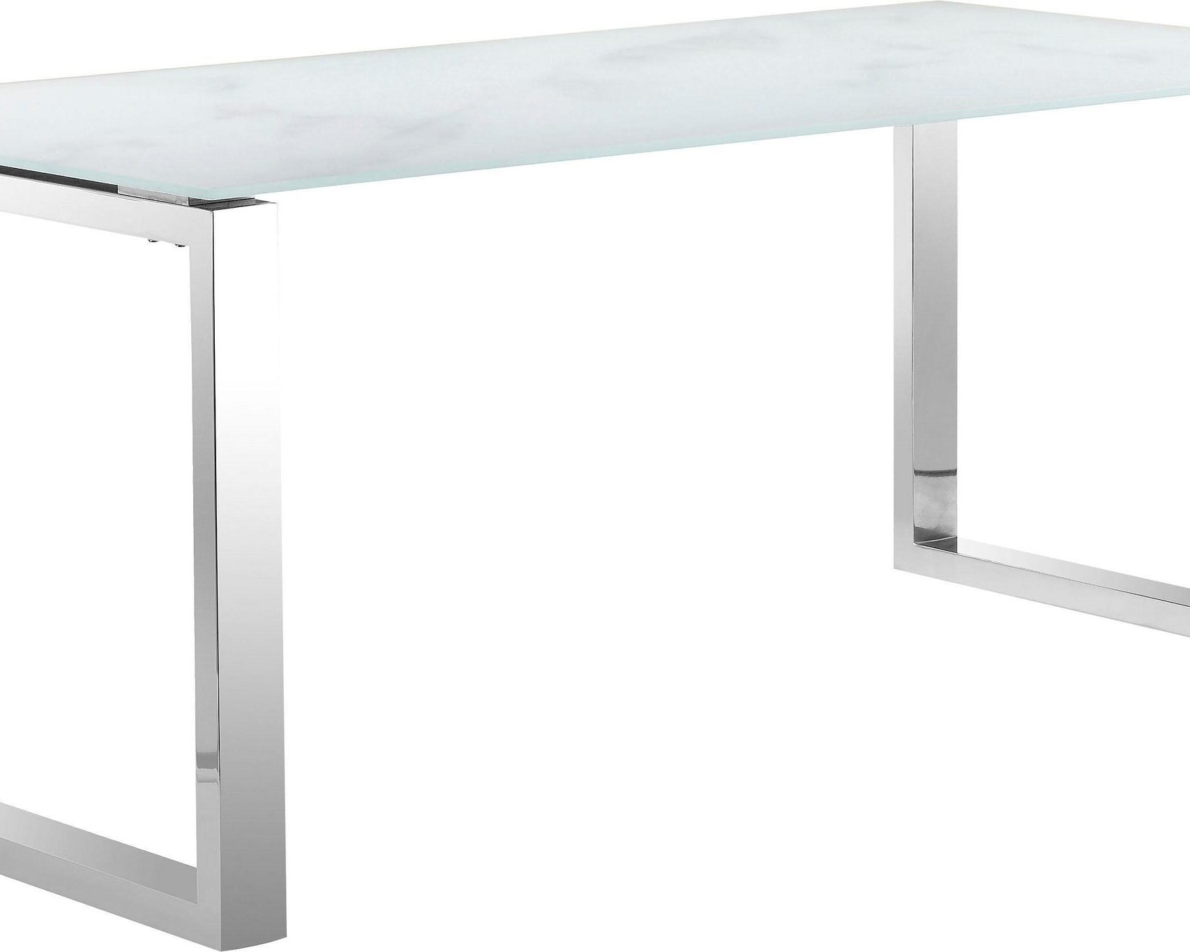 Masă sticlă securizată Colmar, aspect de marmură, 180 cm Arboteca