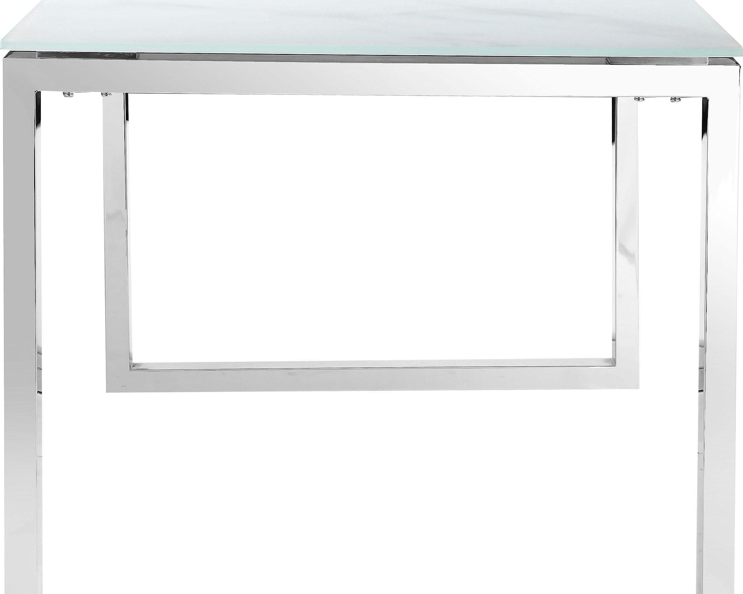 Masă sticlă securizată Colmar, aspect de marmură, 180 cm Arboteca