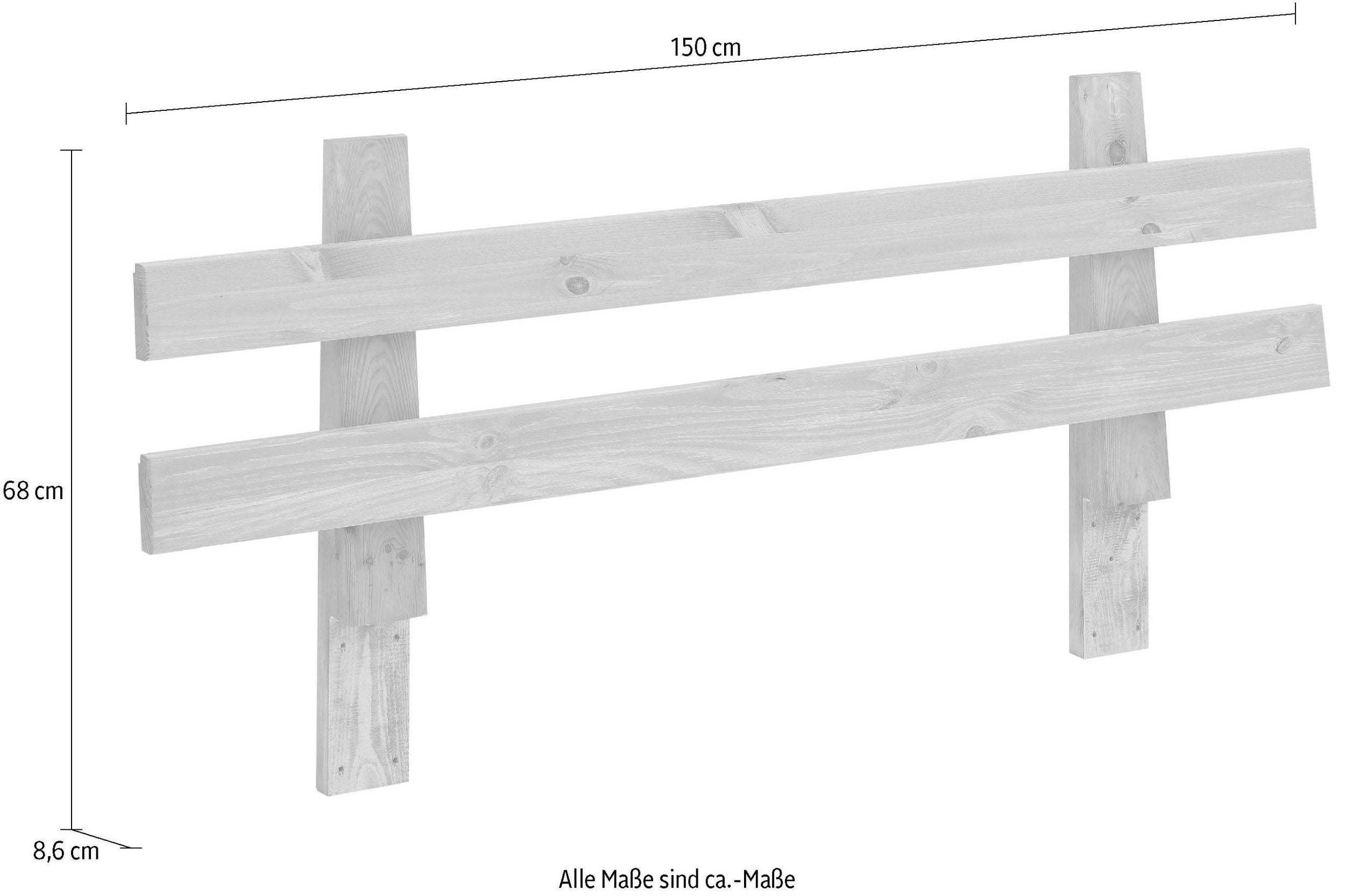 Tablie pat Volme din lemn masiv, 140 cm latime Arboteca