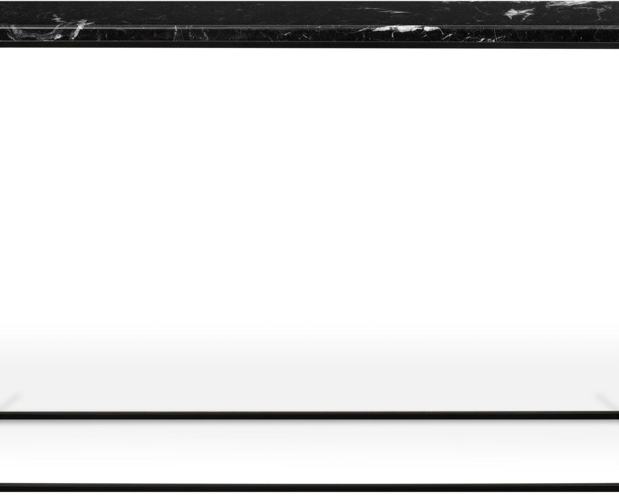 Consolă Gleam 120 cm, blat marmură negru Arboteca
