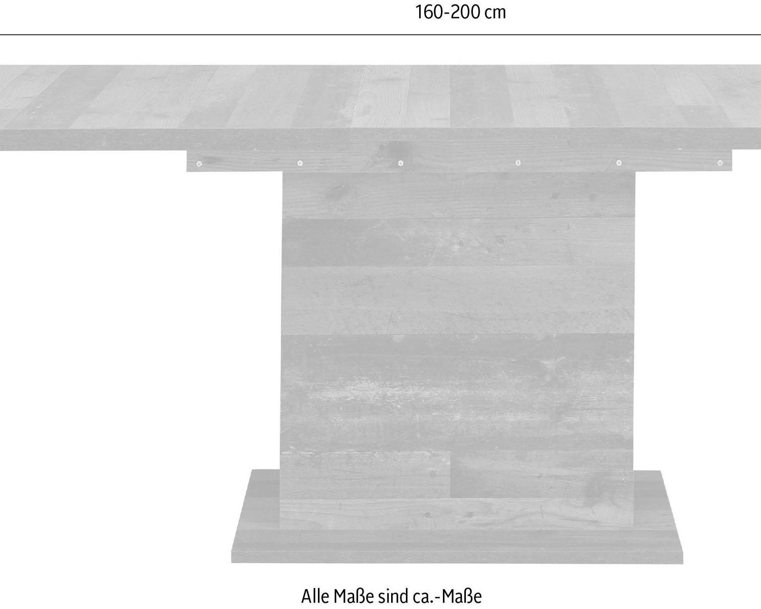 Masă bucătărie Clif, 160 cm Arboteca