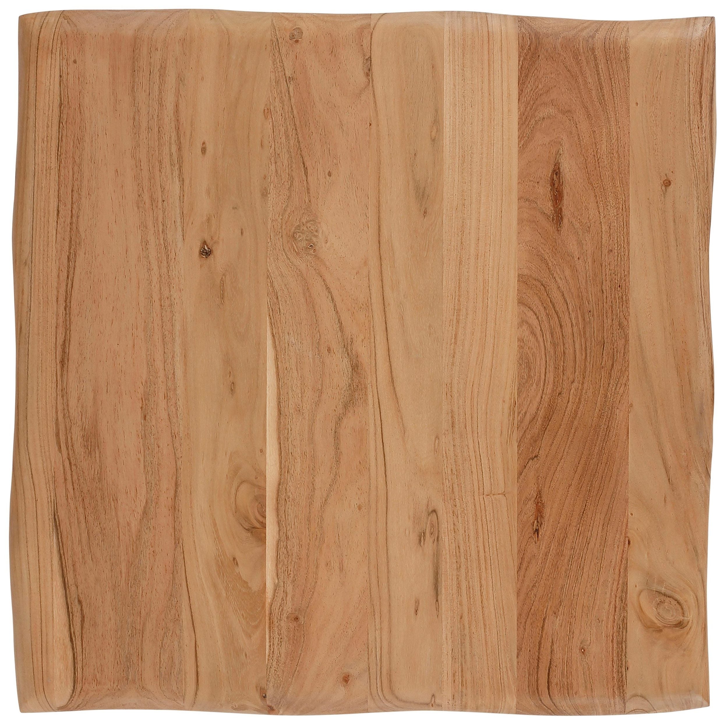 Măsuță de cafea Cantu, bat lemn masiv , picioare metalice , 80 cm latime Arboteca