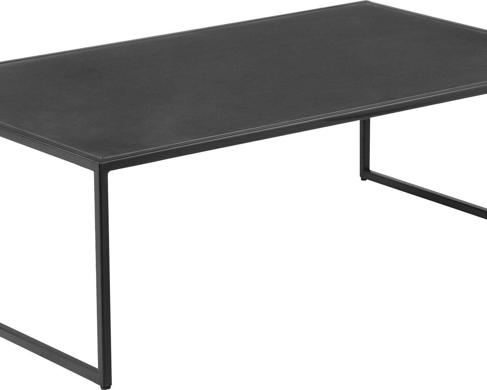 Masuță de cafea metal Tischlein Deck Dich, negru, 80 cm lățime Arboteca