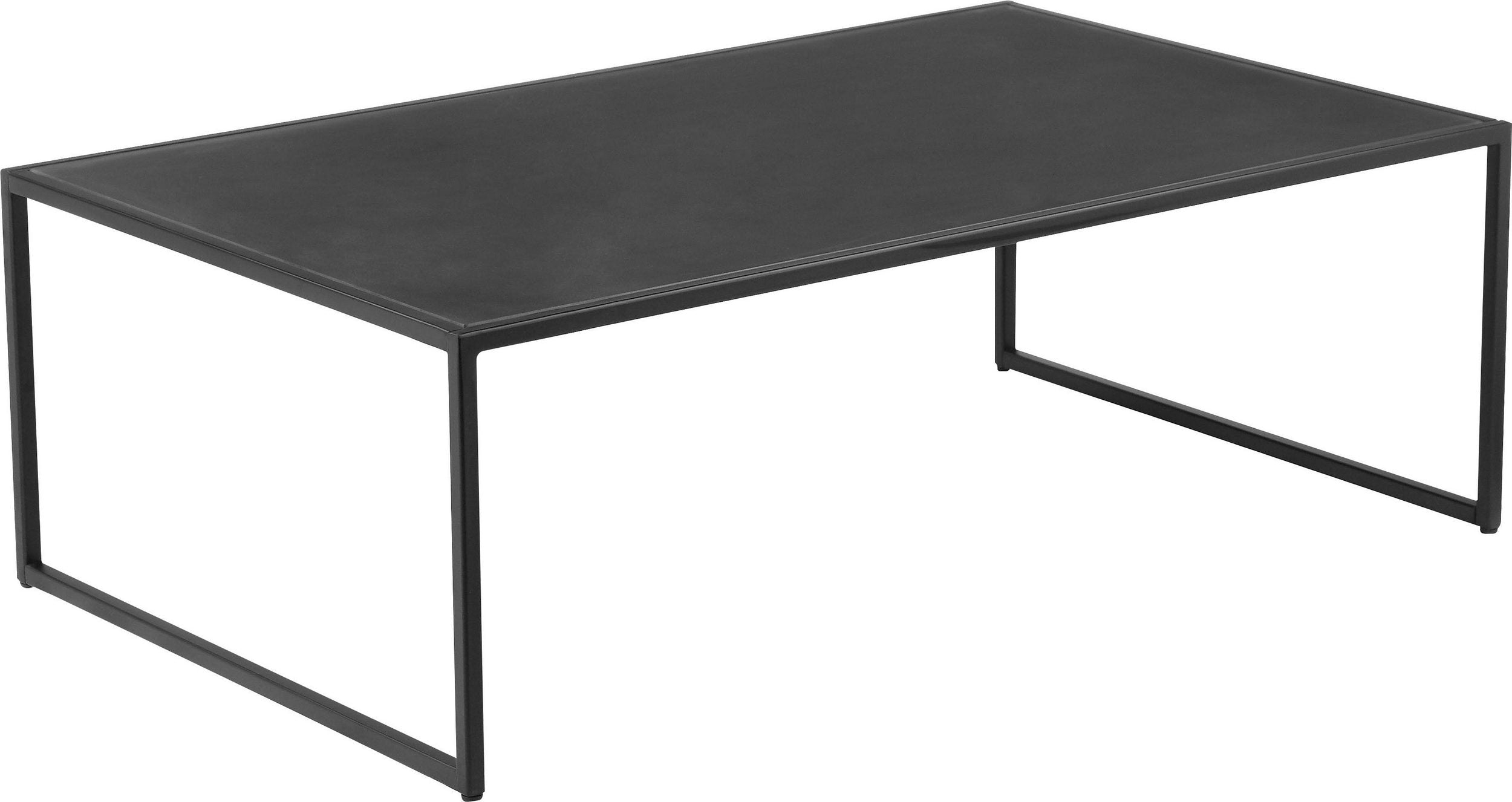 Măsuță de cafea Tischlein Deck Dich, metal, negru , 80 cm latime Arboteca