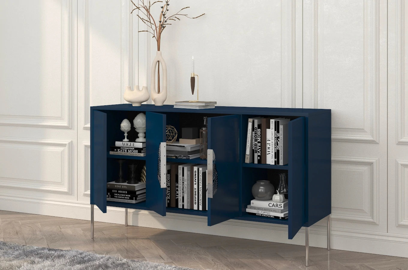 Comoda Ayana, Albastru / Argintiu Arboteca
