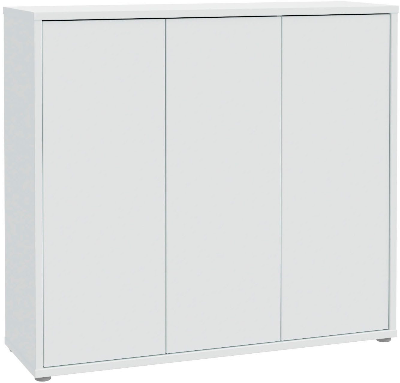 Pantofar Alice Springs cu 3 uși, 20 perechi, gri, 109×99×35 cm Arboteca
