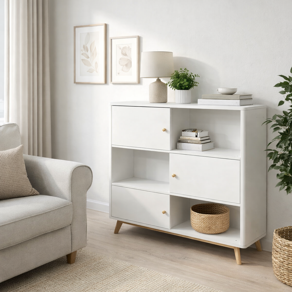 Biblioteca Finnley My Home, Alb/natur Arboteca