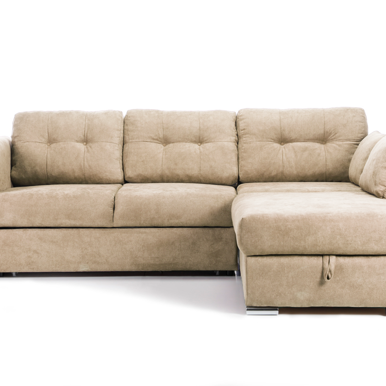 Colțar Extensibil JAZZ, cu ladă depozitare, 245 x 205 x 90 cm, #color_Bej-enjoy