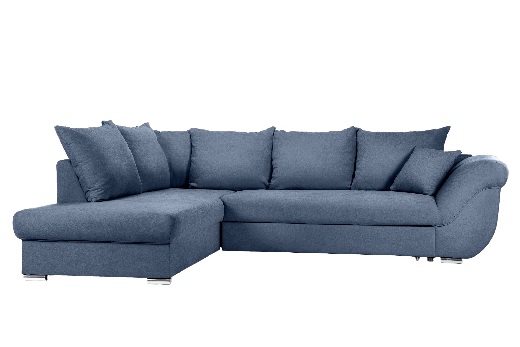 Colțar Extensibil SANTOS, variante stânga/dreapta, 295x215x80 cm, Prestigehome.ro, #color_Albastru-inchis-enjoy