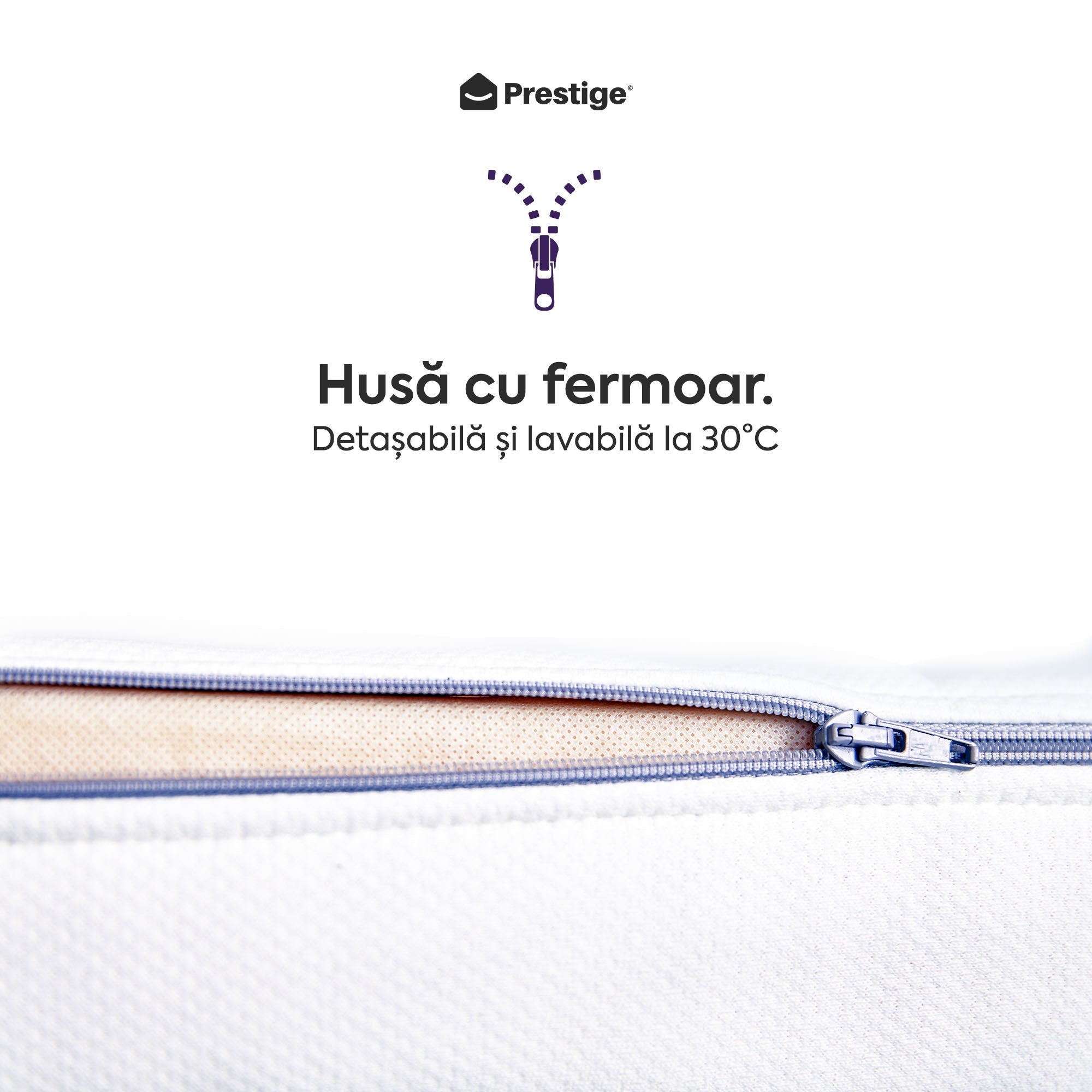 Saltea HYGENE THERAPY HYBRID, 7 zone de confort, Arcuri Individuale, husă detașabilă cu fermoar, lavabilă, superortopedică, Grosime 24 cm - Prestige Home