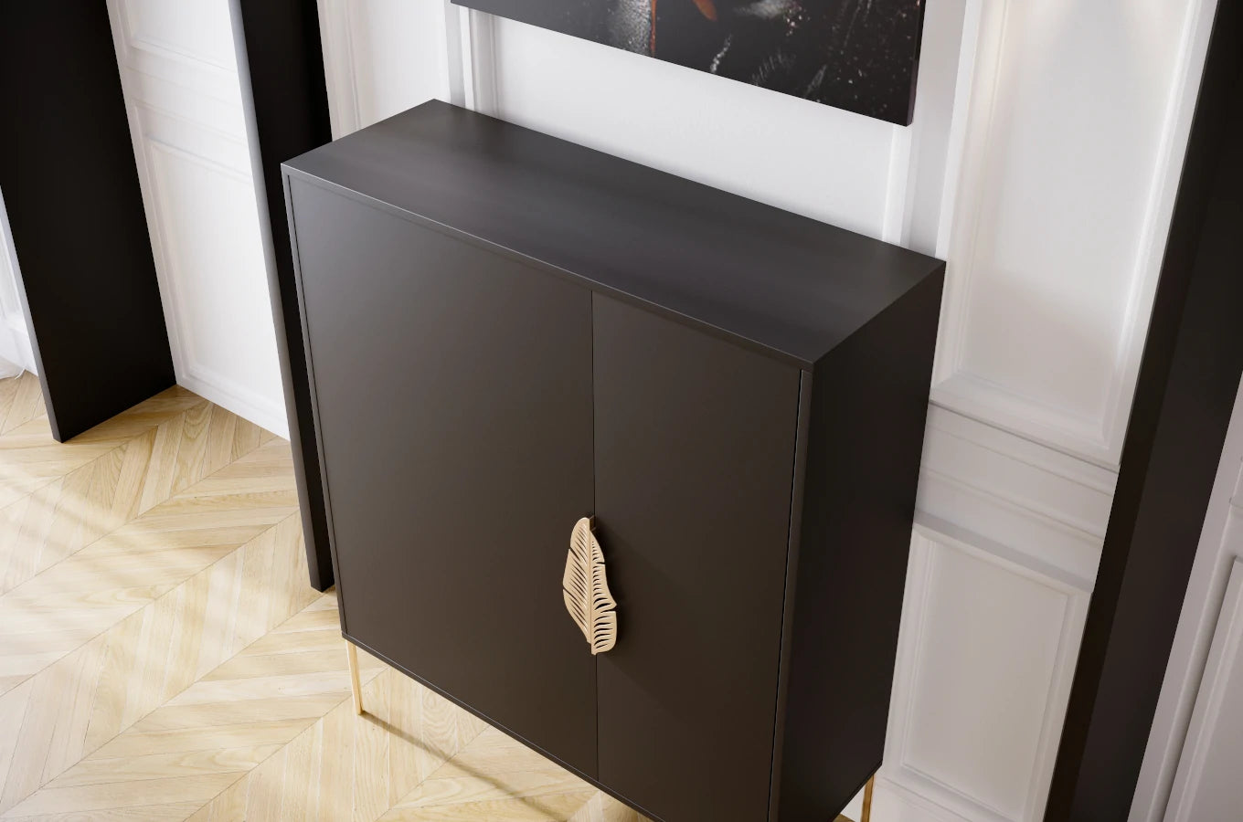 Pantofar Ayana, Negru/Auriu Arboteca