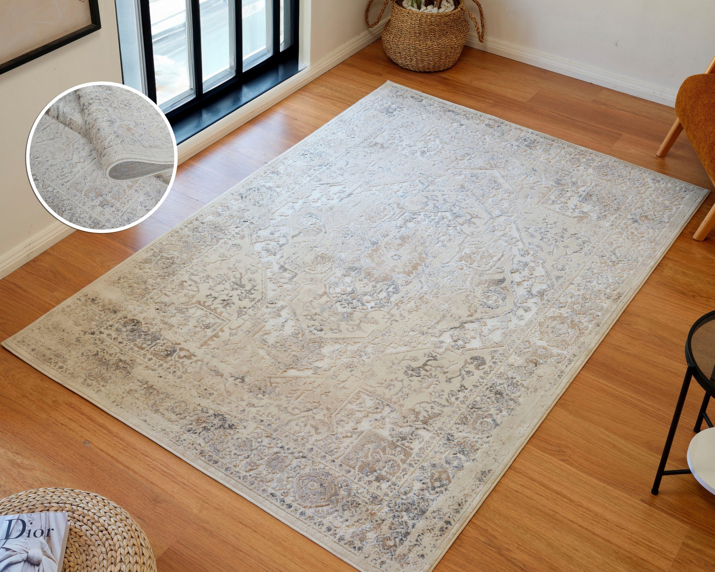 Covor my home Kylan – compatibil cu încălzire prin pardoseală – 240x320 cm, crem Arboteca
