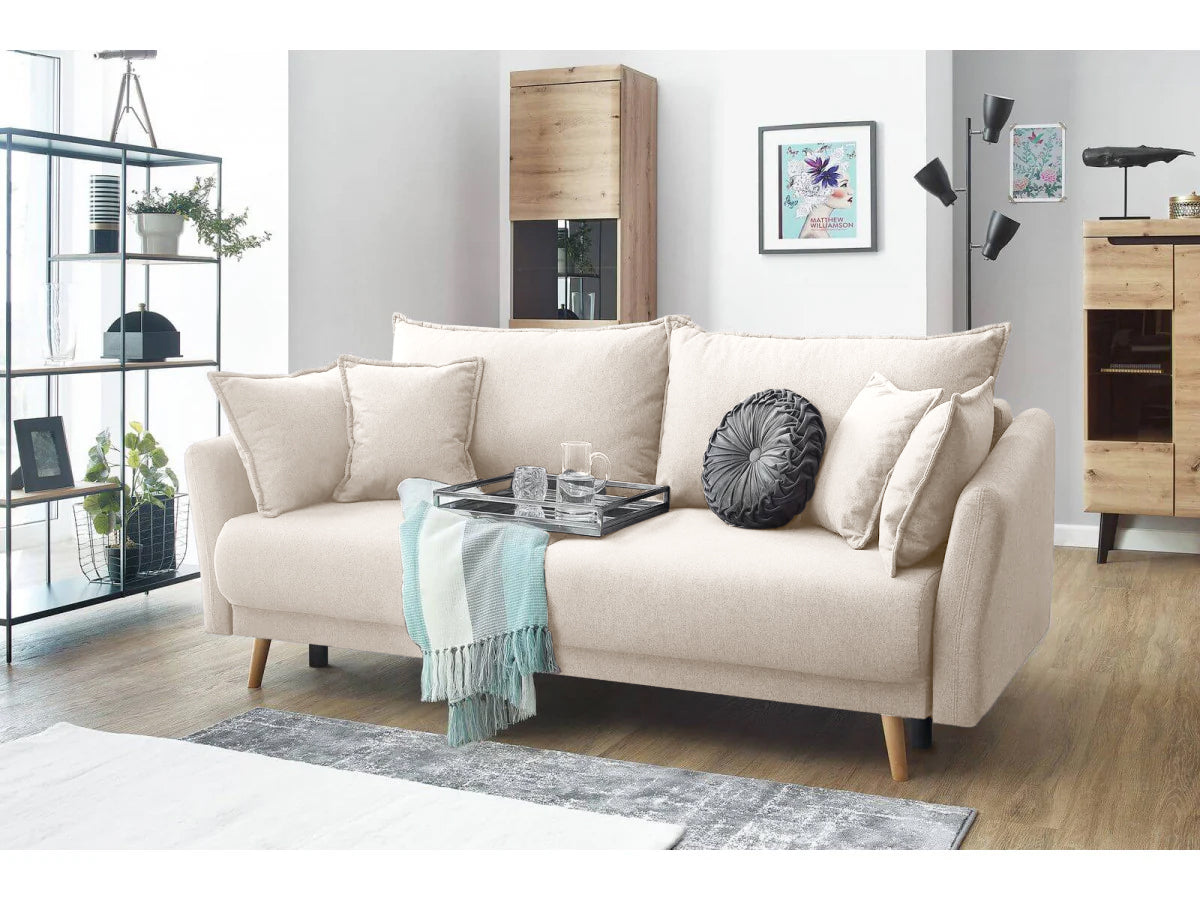 Canapea Extensibilă 3 locuri JULIET, cu ladă de depozitare, 215x88x95 cm Prestige Home