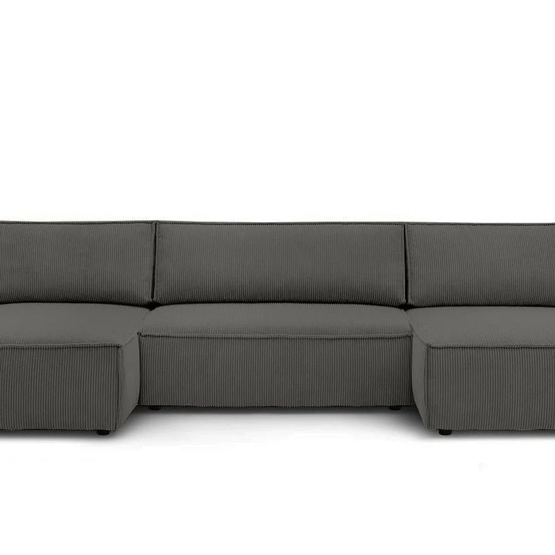 Colțar in formă de U Extensibil FIORD, cu ladă de depozitare, 356x142x83cm