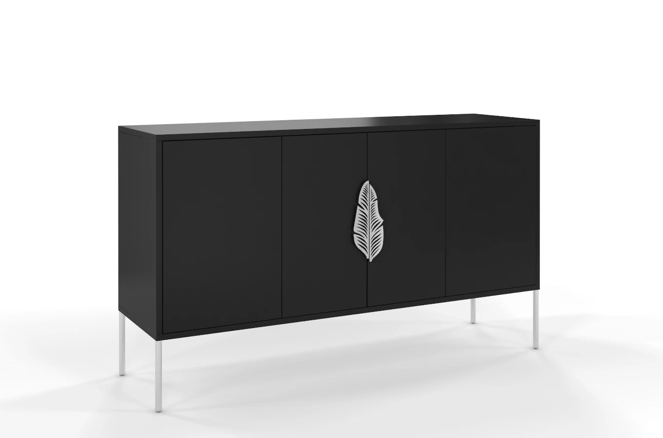 Comoda Ayana, Negru / Argintiu Arboteca