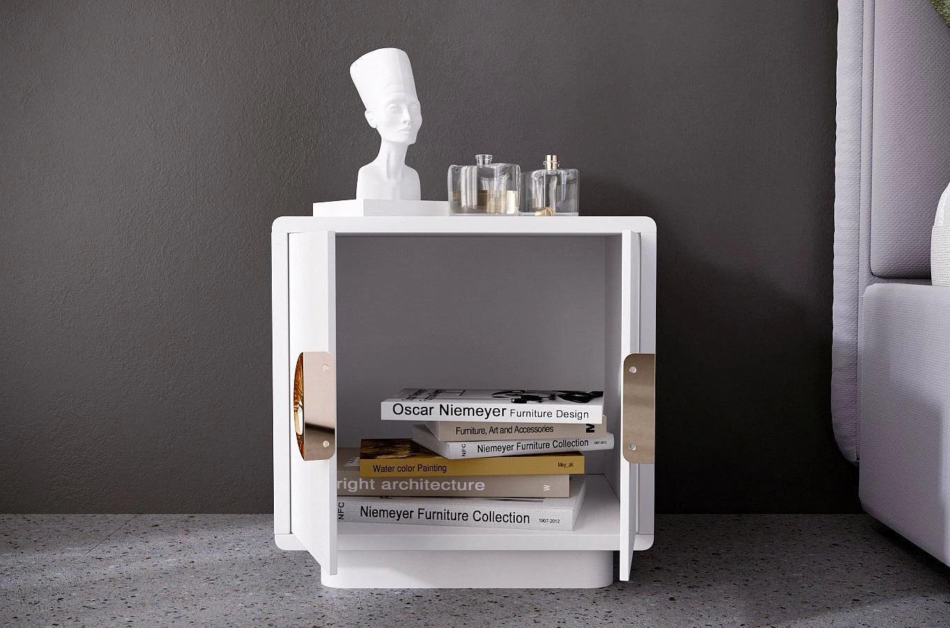 Noptiera Lotus, Alb/Auriu Arboteca