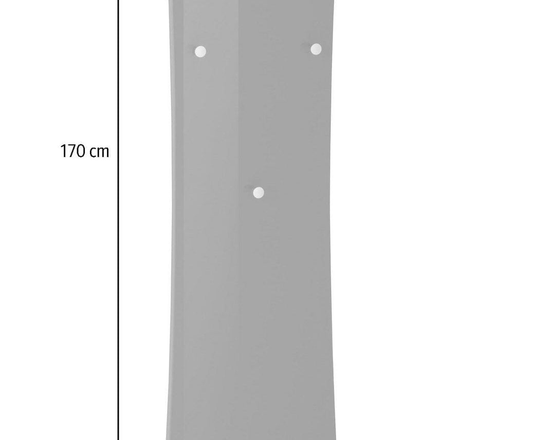 Cuier Arco cu șină și 3 cârlige, 170 cm Arboteca