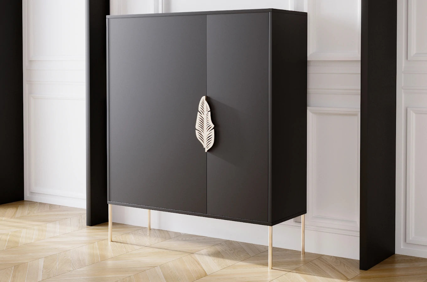 Pantofar Ayana, Negru/Auriu Arboteca