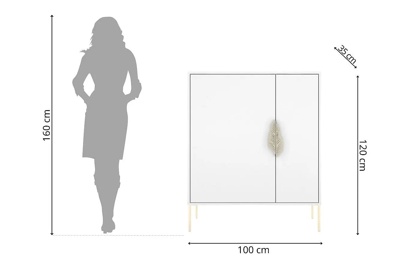 Pantofar Ayana, Alb/Auriu Arboteca