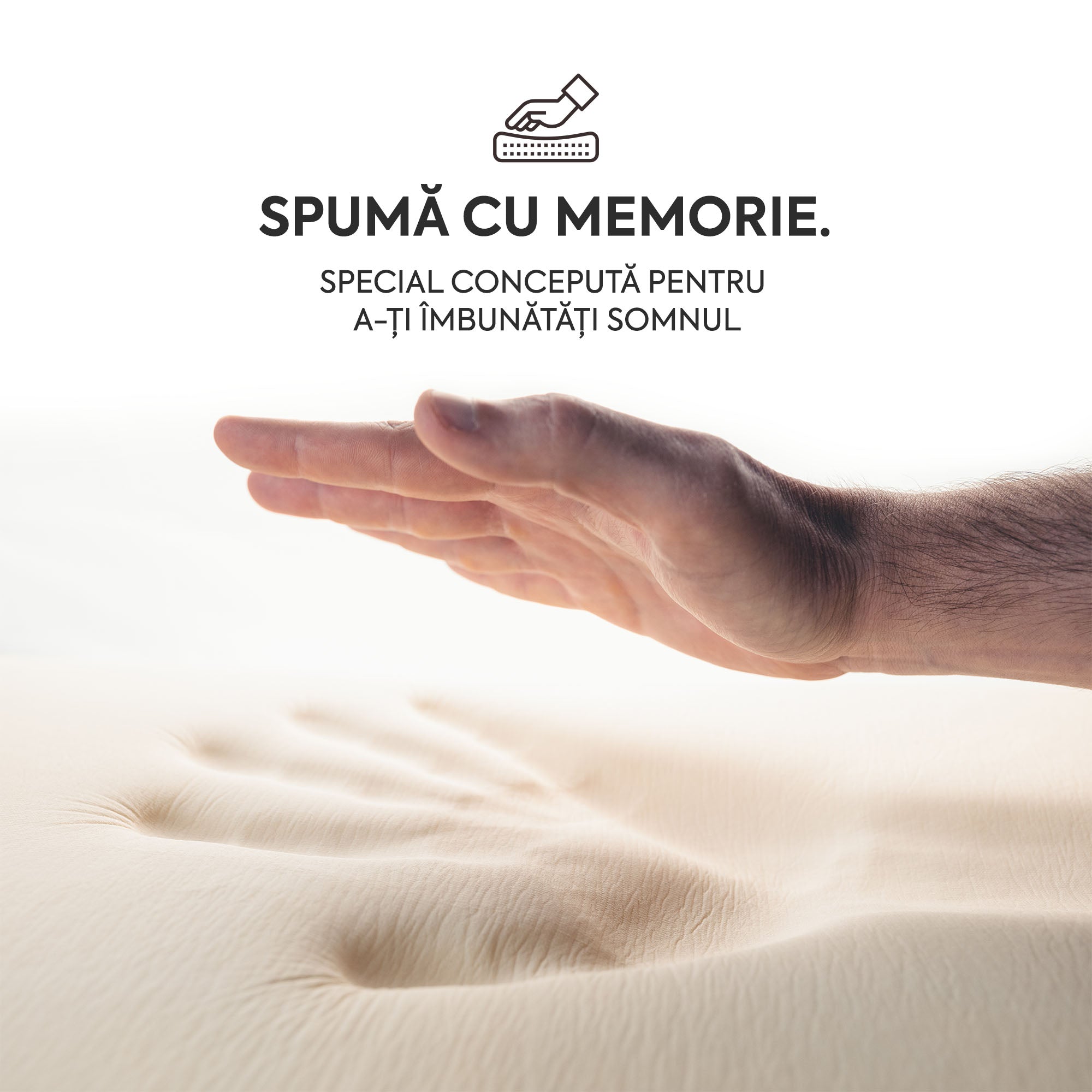 ZERO GRAVITY, 7 zone de confort, Arcuri Individuale, spumă poliuretanică elastică, spumă cu memorie, husă cu efect antialergic, superortopedică, Grosime 27 cm - Prestige Home