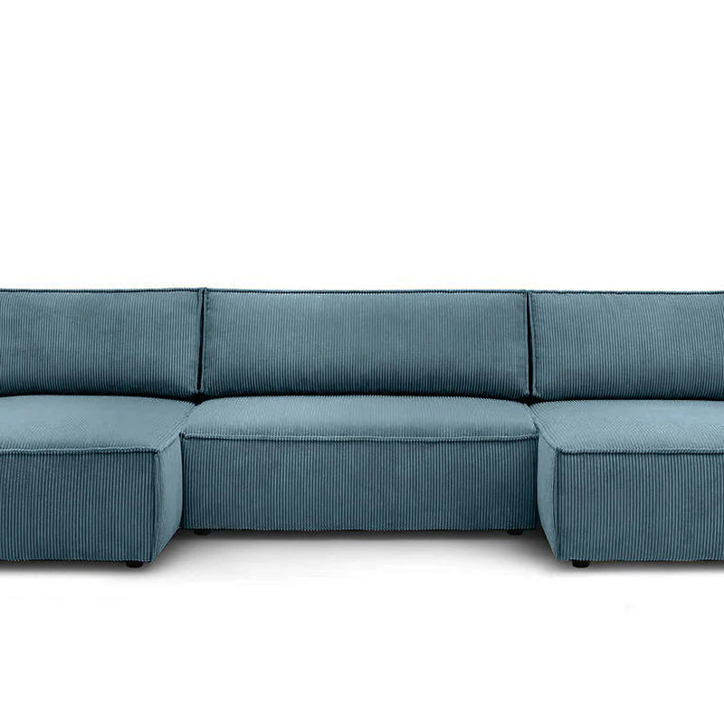 Colțar in formă de U Extensibil FIORD, cu ladă de depozitare, 356x142x83cm