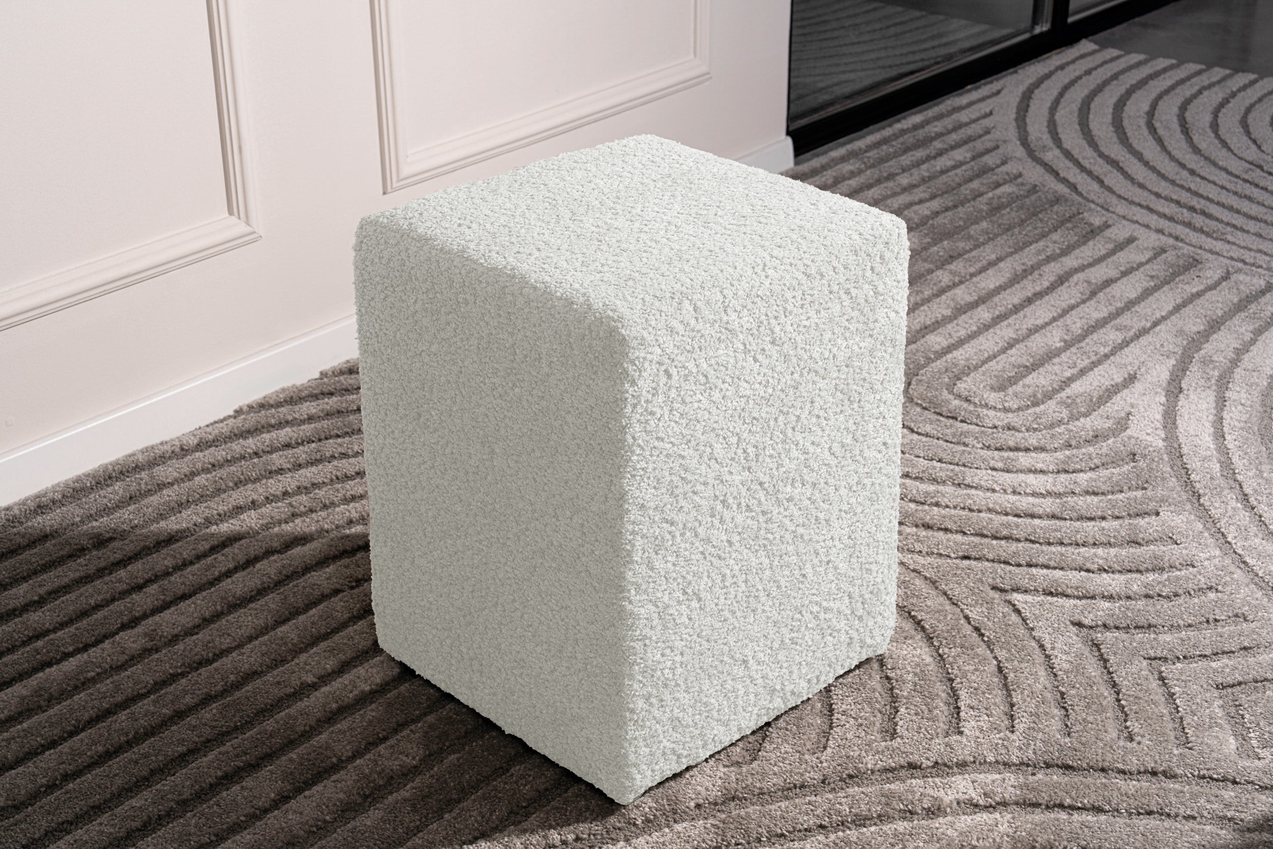 Taburet PIXEL 34 x 34 x 46 cm #color_Alb-Anthology