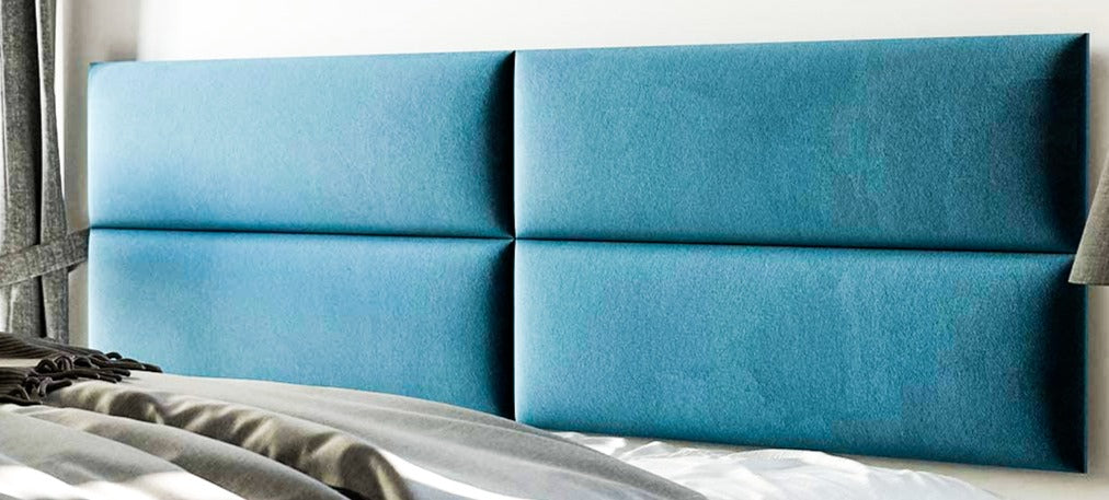 Panou decorativ tapițat turquoise 30 x 60 cm Arboteca