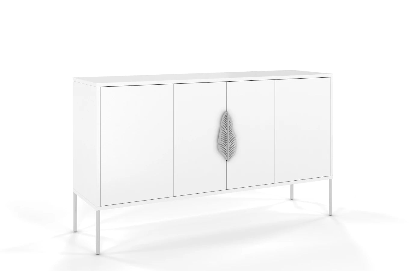 Comoda Ayana, Alb / Argintiu Arboteca