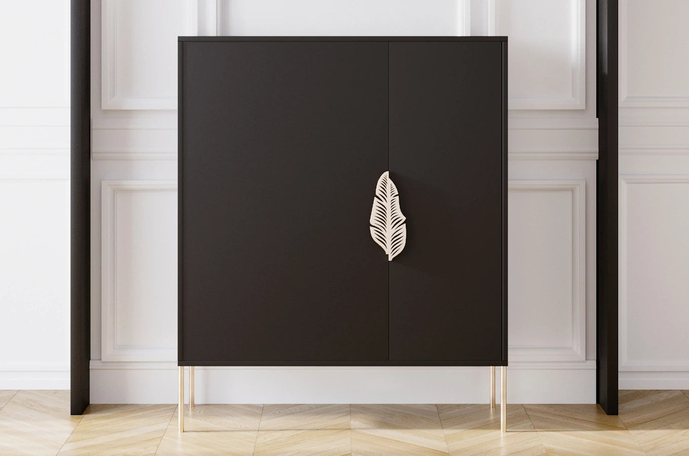 Pantofar Ayana, Negru/Auriu Arboteca