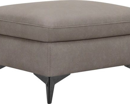 Taburet Theron 61 cm, imitație de piele, picioare metalice Arboteca