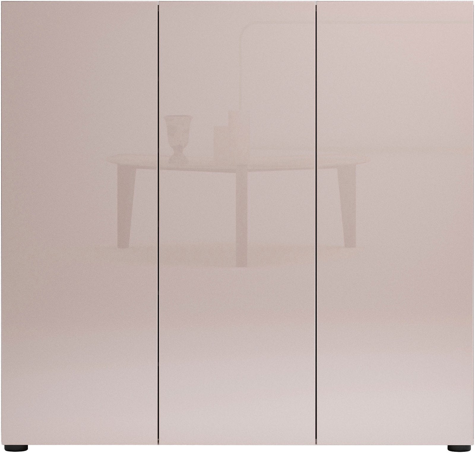 Pantofar Mister, bej lucios, 120×114 cm, 12 compartimente Arboteca