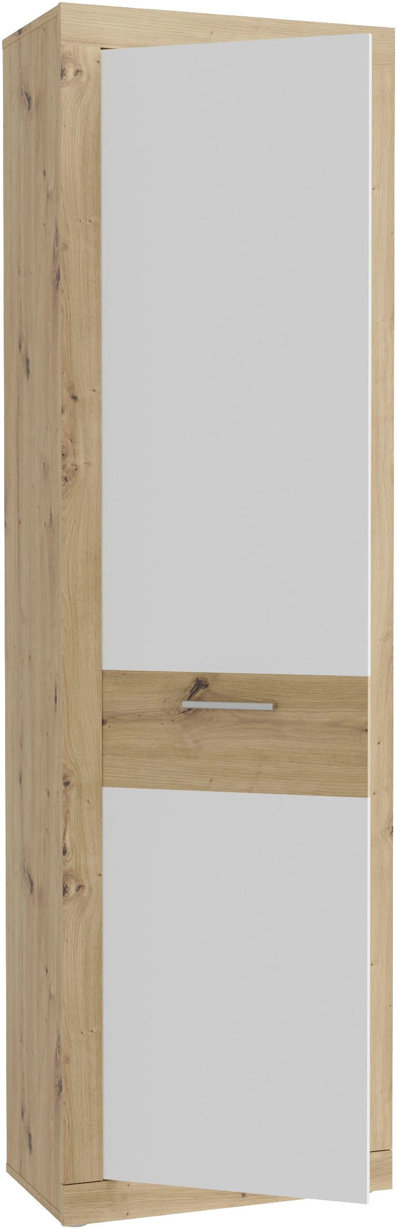 Dulap de hol Baccio cu bară de haine, aspect ramă, 58×97×34 cm Arboteca