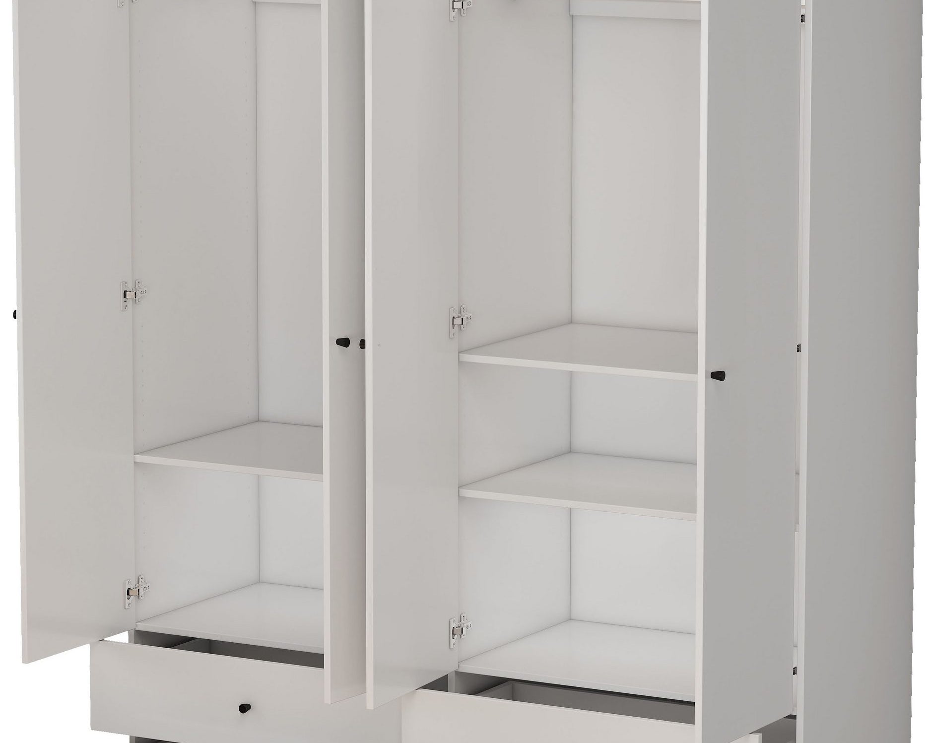 Garderobă OSLO, stil scandinav-boho, 8 uși, PAL FSC®, 160×52×240 cm Arboteca