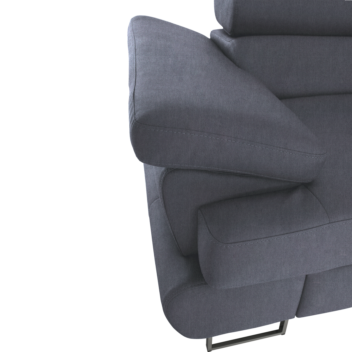 Set canapea cu spațiu de depozitare COMO, gri, pe dreapta, 275x225x71 cm Kondela